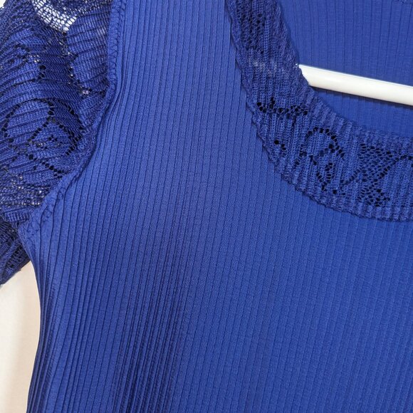 Blue pleated dress - Made in Korea - Picture 7 of 10